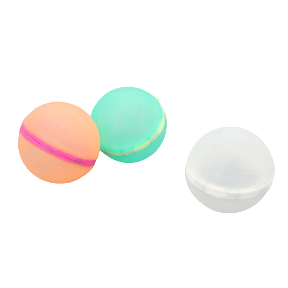 3PCS Magnetic Water Balls Reusable Silicone Self Sealing Water Balloon Toy for Kids Outdoor Game