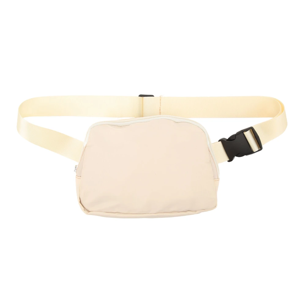 Nylon Fanny Pack Zipper Pockets Adjustable Belt Waterproof Fashion Waist Pouch for Woman Adult Nude