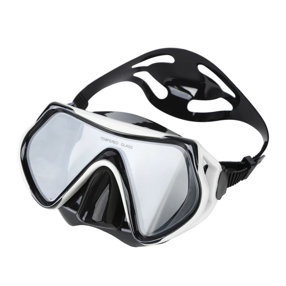 Diving Goggles for Adults Silicone Non Fog Snorkeling Outdoor Swimming Equipment White