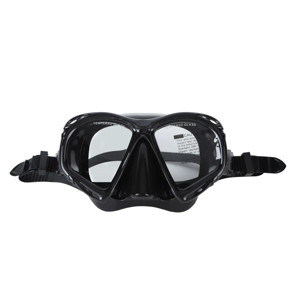 Swimming Goggles Large Vision Good Sealing Anti Fog Double Elastic Strap Waterproof Diving Glasses Gift Black