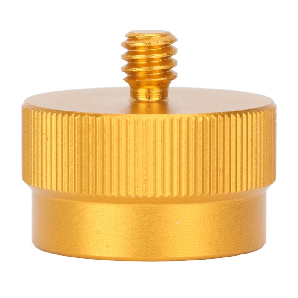 Gas Tank Adapter Propane Charging Valve Universal Outdoor Camping Flat Canister Converter 1/4in Gold