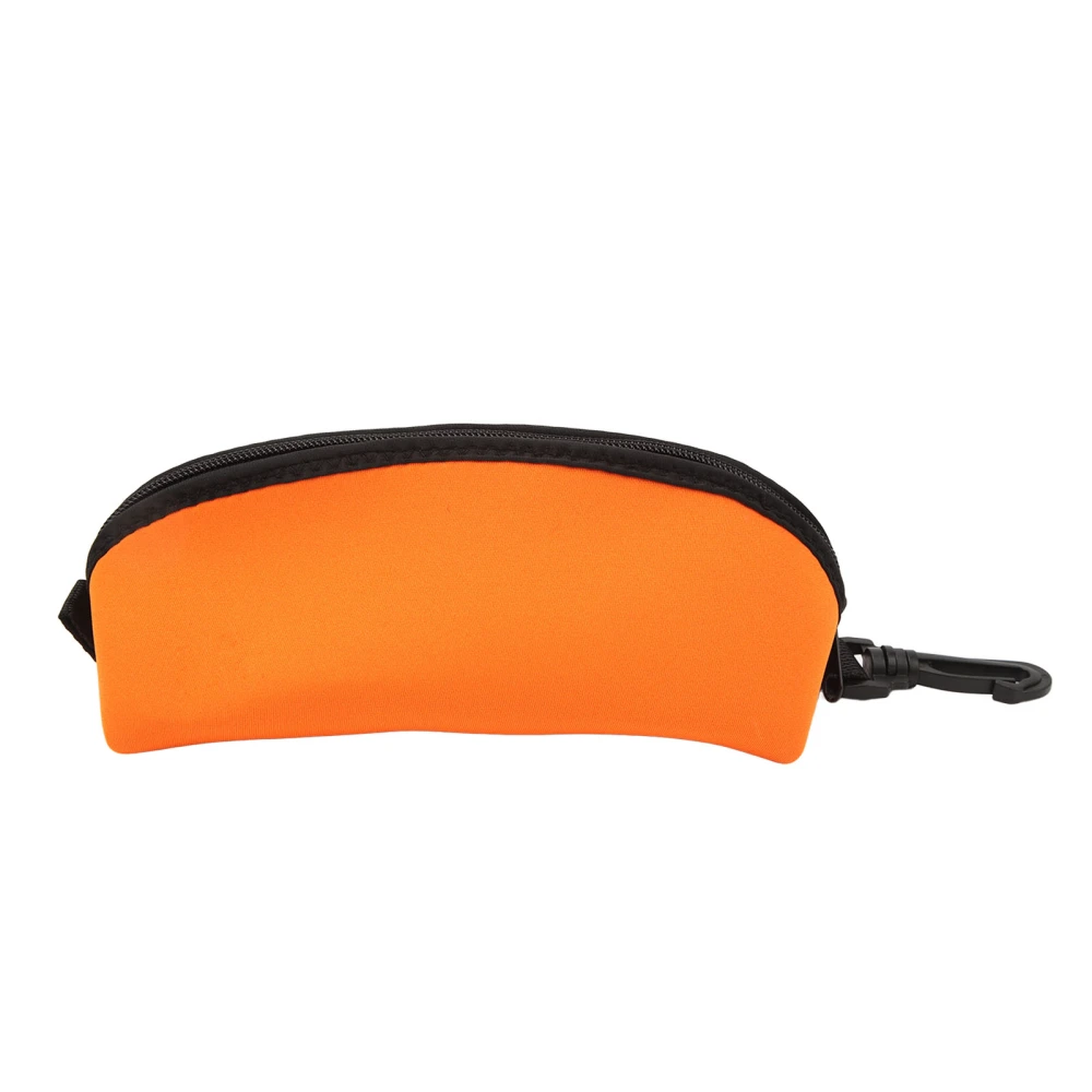 Diving Goggle Storage Bag Gadgets Gear Pouch Portable Dustproof Fall Resistant Neoprene for Sunglasses Glasses Orange