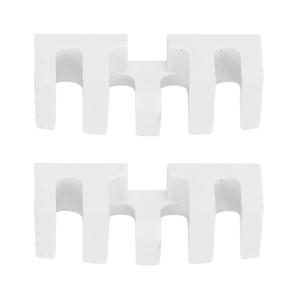 2PCS Badminton Stringing Racquet Load Spreader Embedded High Pounds Racket Load Adapter Protector Stringing Tool White