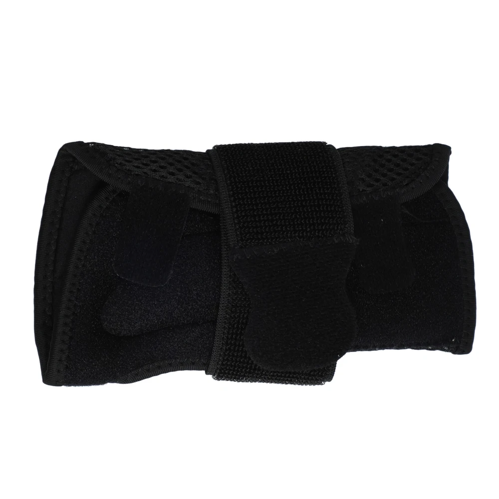 Carpal Tunnel Wrist Splint Nylon Aluminum Alloy Adjustable Compression Wrist Brace for Pain Relief Black Left Hand L