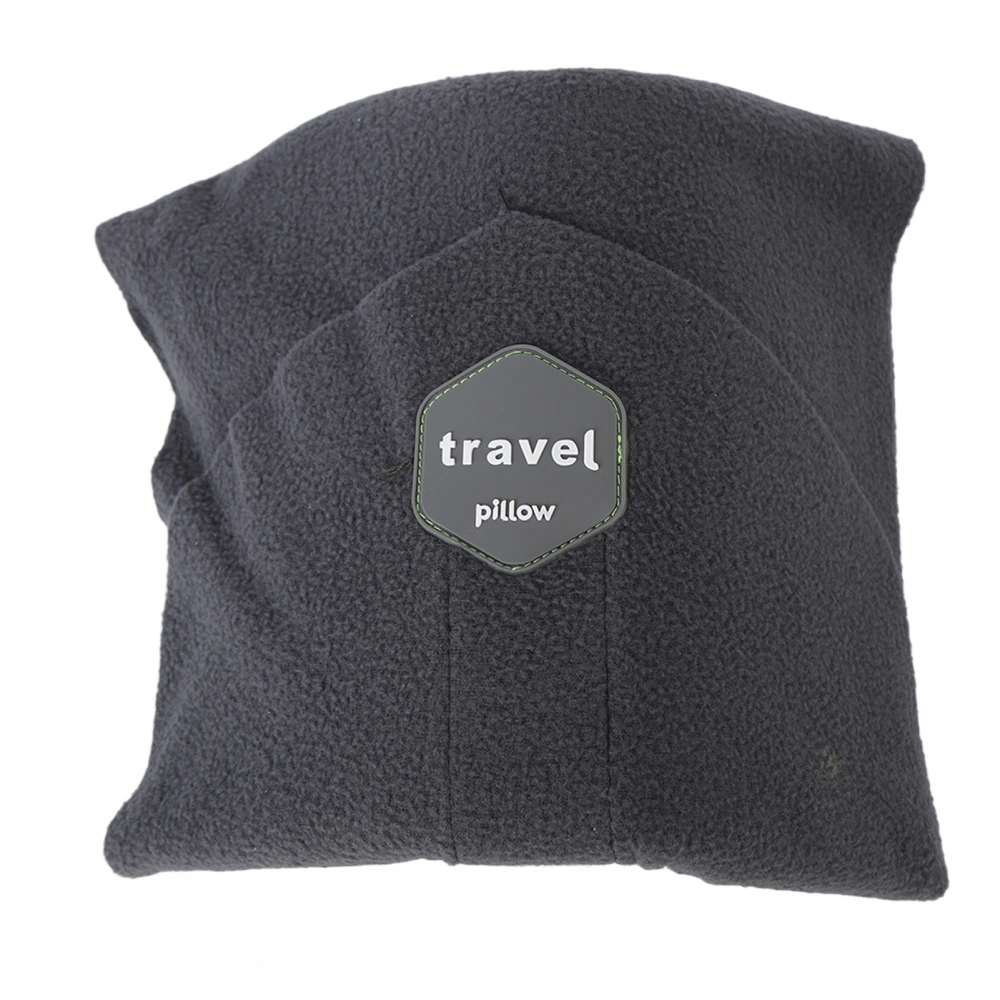 Travel Pillow Portable Super Soft Neck Support Travel Pillow Office Nap Pillow for Airplane Car Grey