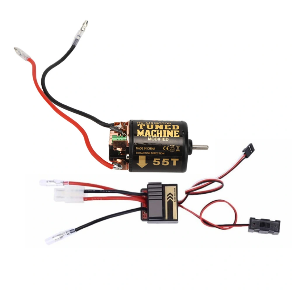 RC Brushed Motor High Frequency Drive System 320A Brushed Motor ESC Climbing Car for Tamiya 55T