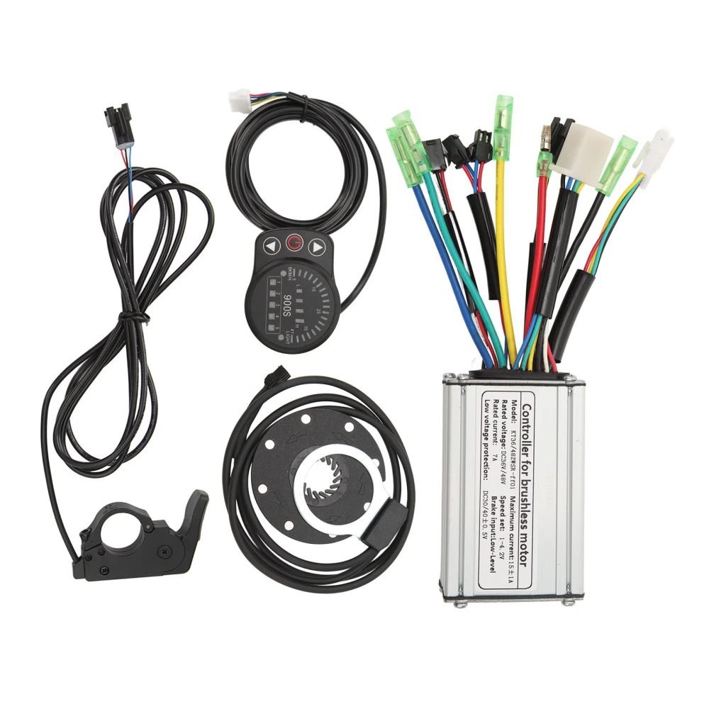 36V 48V 250W Electric Bike Conversion Kit Motor Controller Thumb Throttle PAS Pedal Assist Sensor Display Meter