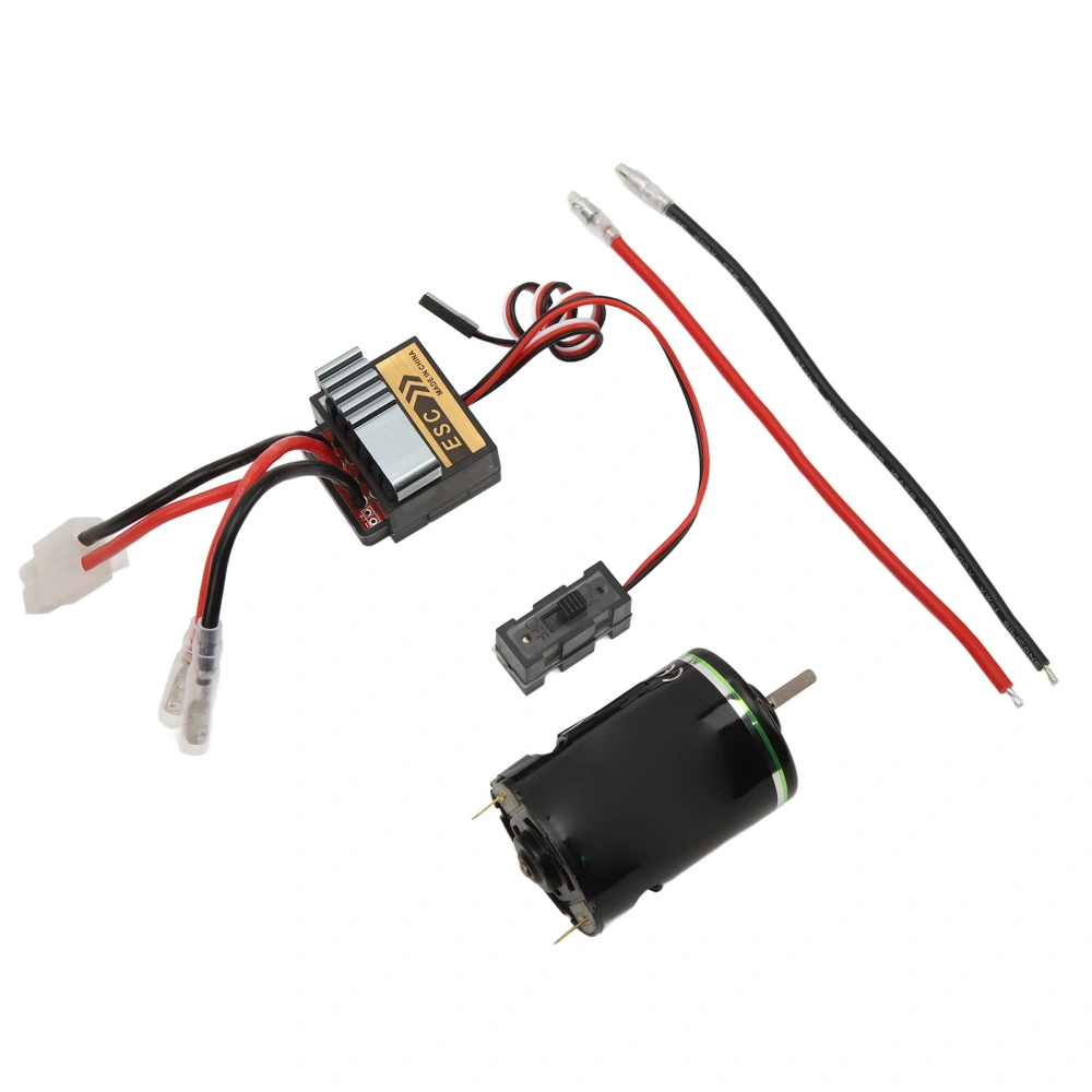 540 Brush Motor with 320A ESC Waterproof High Performance RC Electric Motor for Axial Scx10 90046 20T