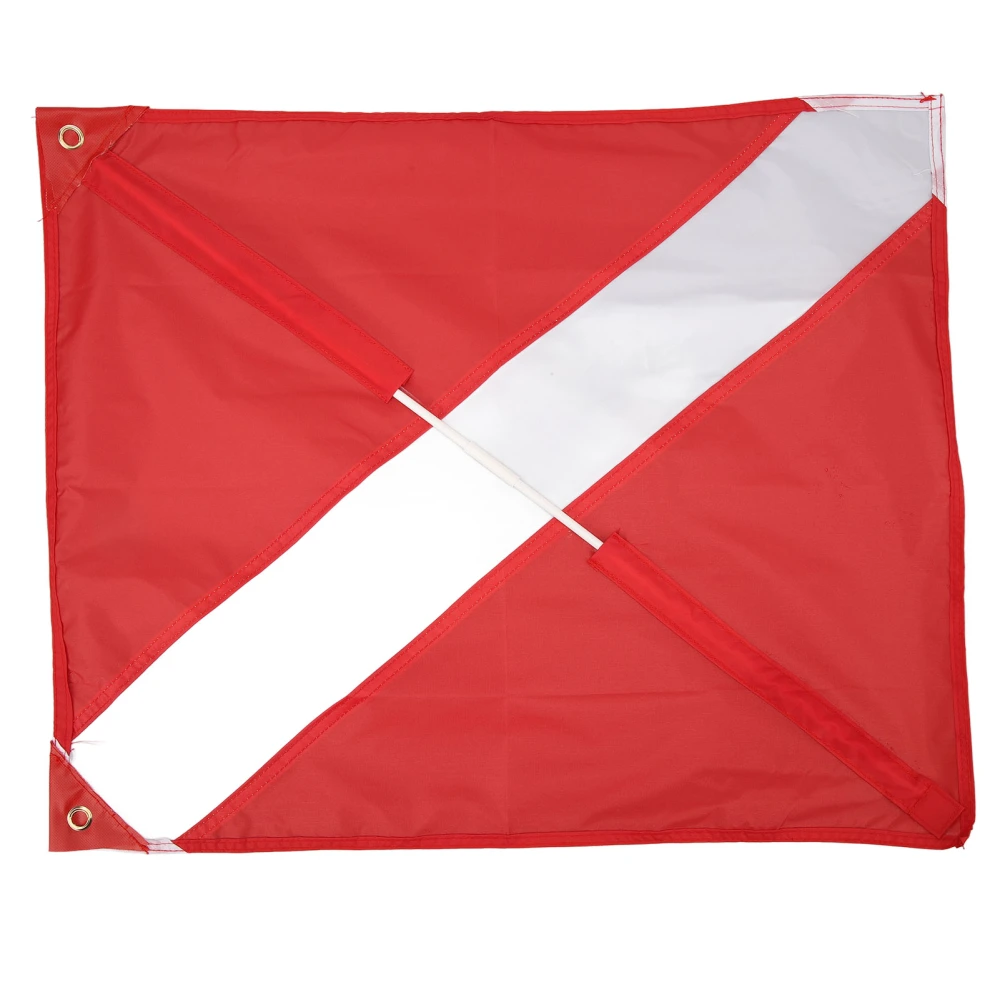 Red White Scuba Diving Flag Clear Warning Nylon International Dive Diver Down Flag for Ship Boat