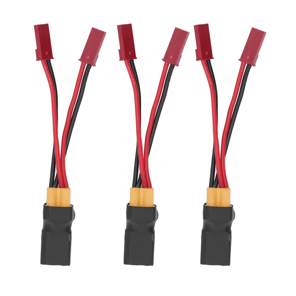 XT30 to JST Cable Male Female to Female Silicone Wire RC Battery ESC Connector Cord for RC Boat Aircraft Car 3pcs