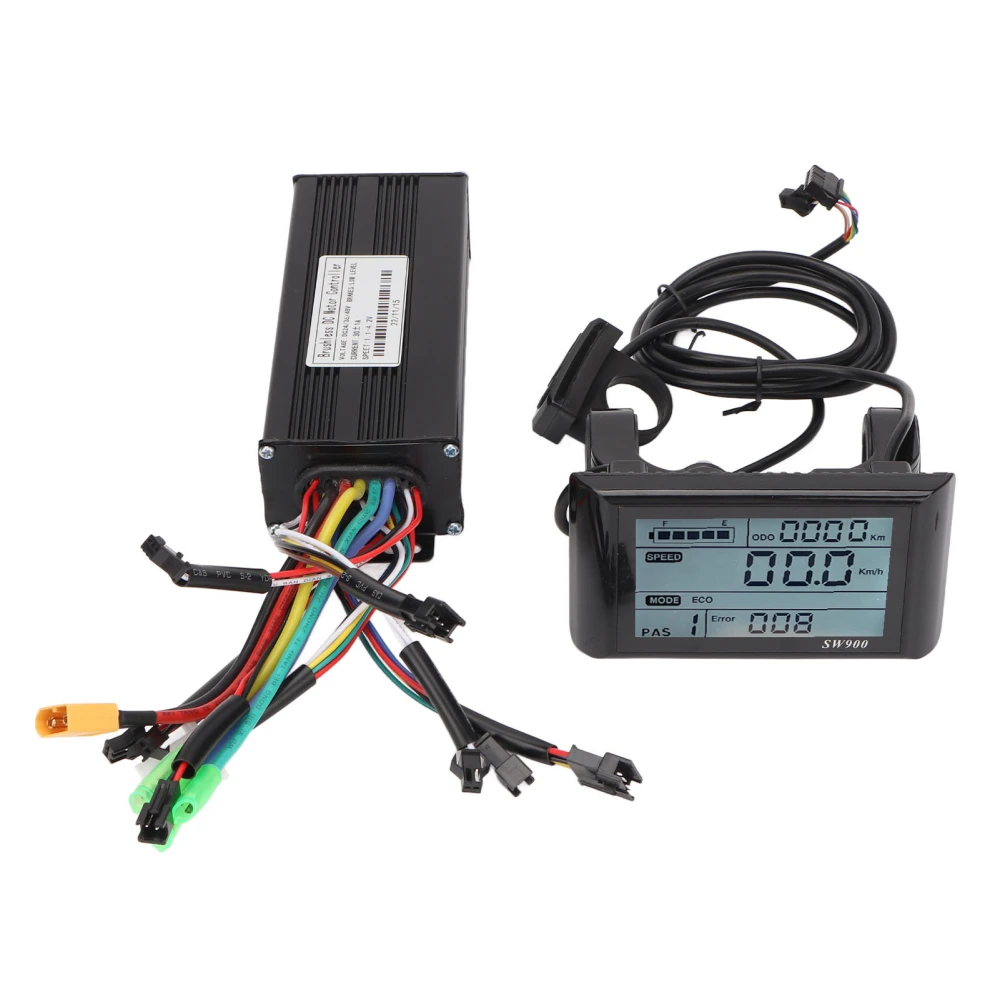 Motor Brushless Controller LCD Display Brushless Controller Kit SW900 Panel 30A 3 Mode Sinusoid Wave Kit