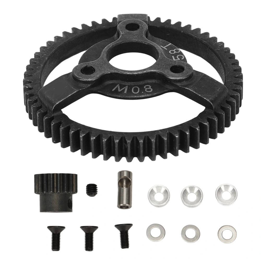 RC Car Gear Set 32P 0.8m 58T Spur Gear Pinion Gear Pinion Spur Gear Set for Traxxas Slash 2WD 1/10 RC Car