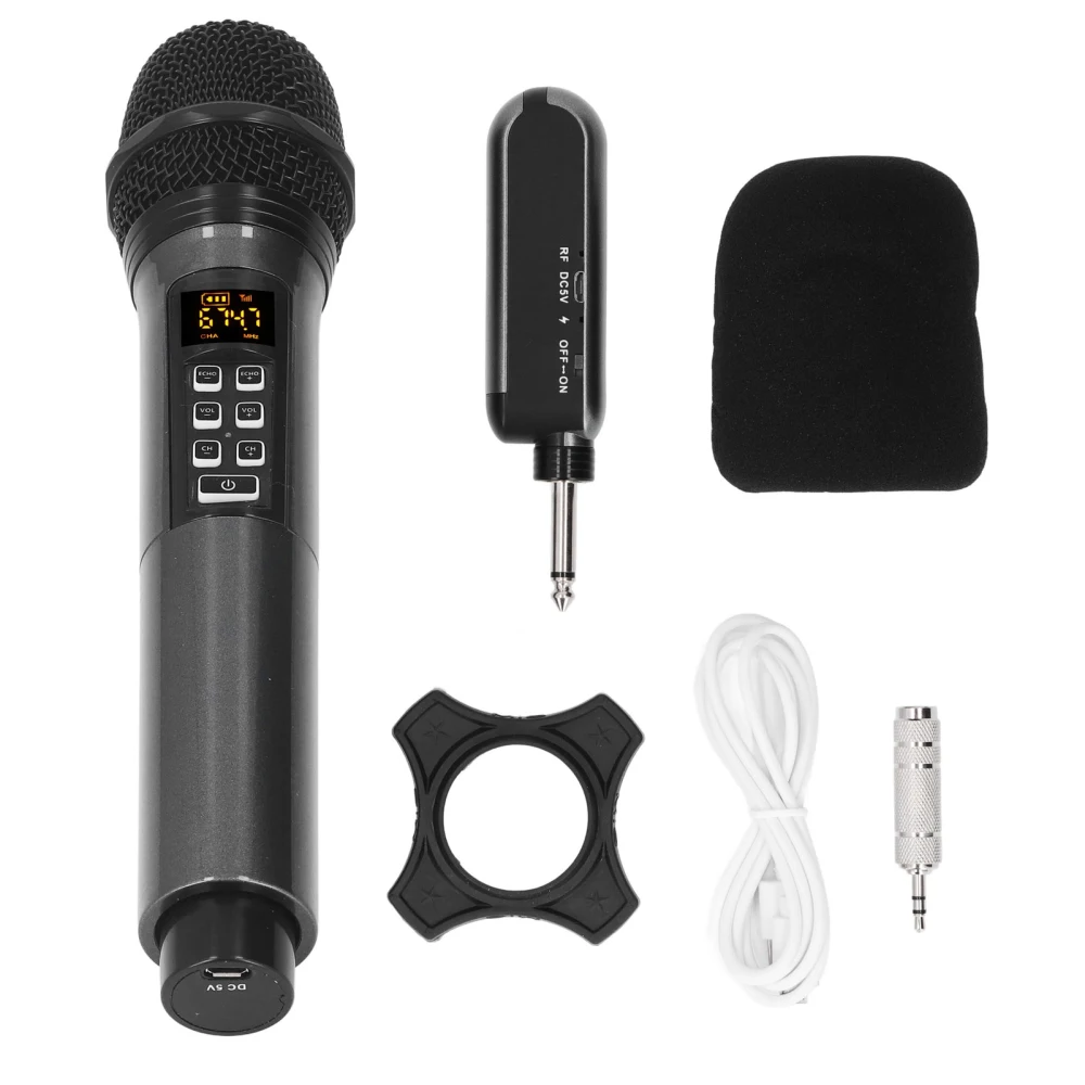 Karaoke Handheld Microphone Frequency Modulation Reverberation Bluetooth Microphone for Meeting Party