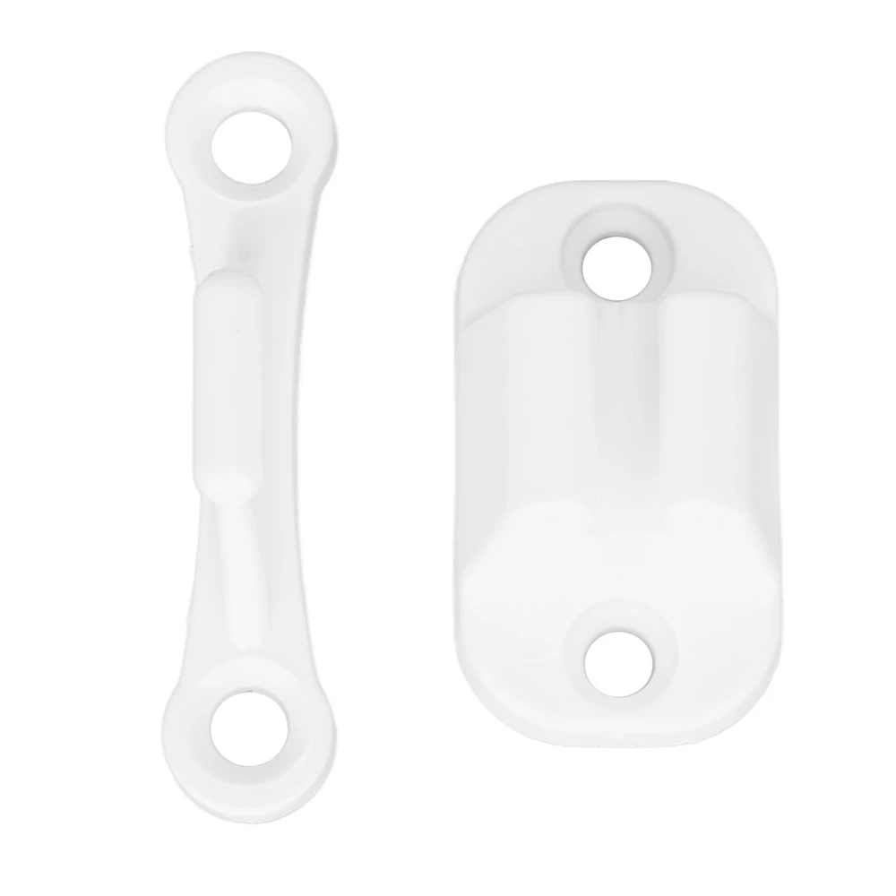 Camper Door Retainer Reinforced Nylon T Shape Door Stop Retaining Catch Holder Set For Camper RV Motorhome Campervans White