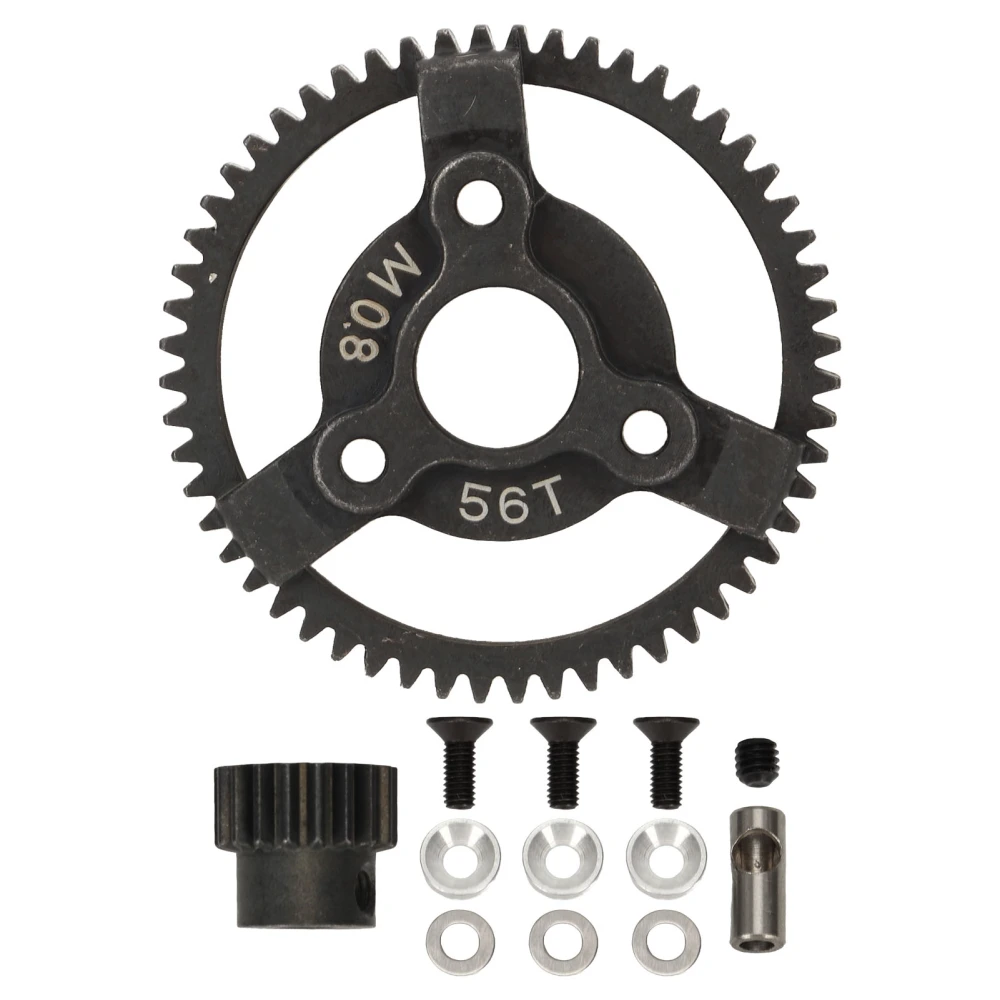 Steel Pinion Spur Gear Kit 32P 0.8M 56T Spur Gear 18T Pinion Gear For Traxxas Slash 2WD 1/10 RC Car