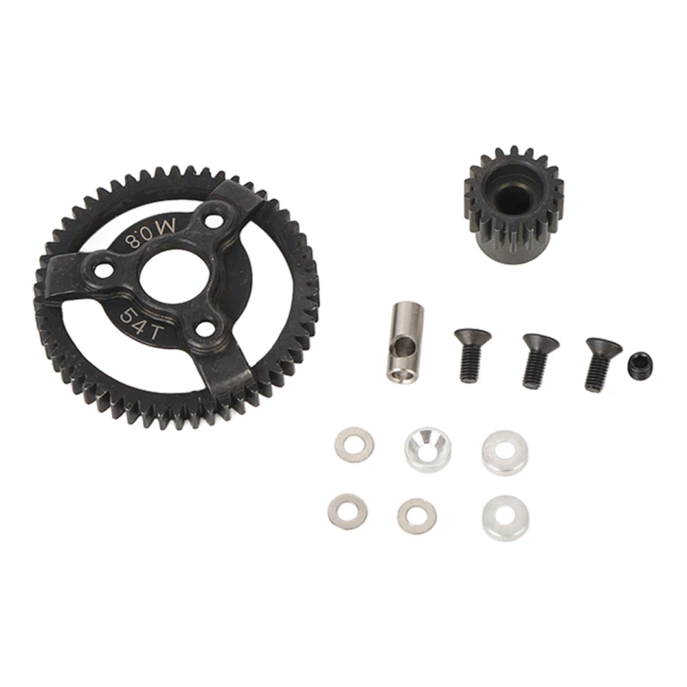 Pinion Spur Gear Set Hardened Steel 32P 54T Spur Gear 18T Pinion Gear Set for Traxxas Slash 2WD 1/10 RC Car