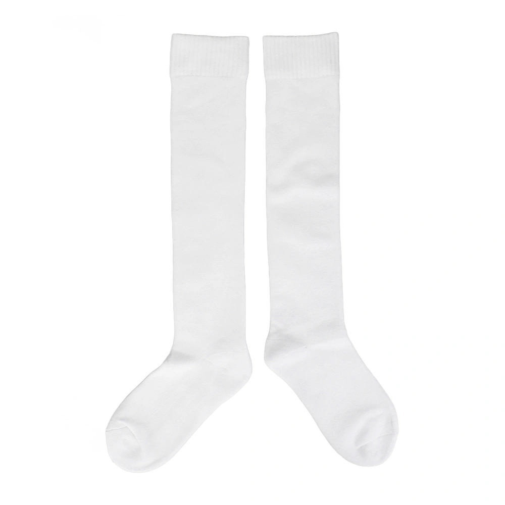 Fencing Socks Thickened Cotton Unisex Protective Fencing Stockings for Epee Sabre and Foil Women Men White M