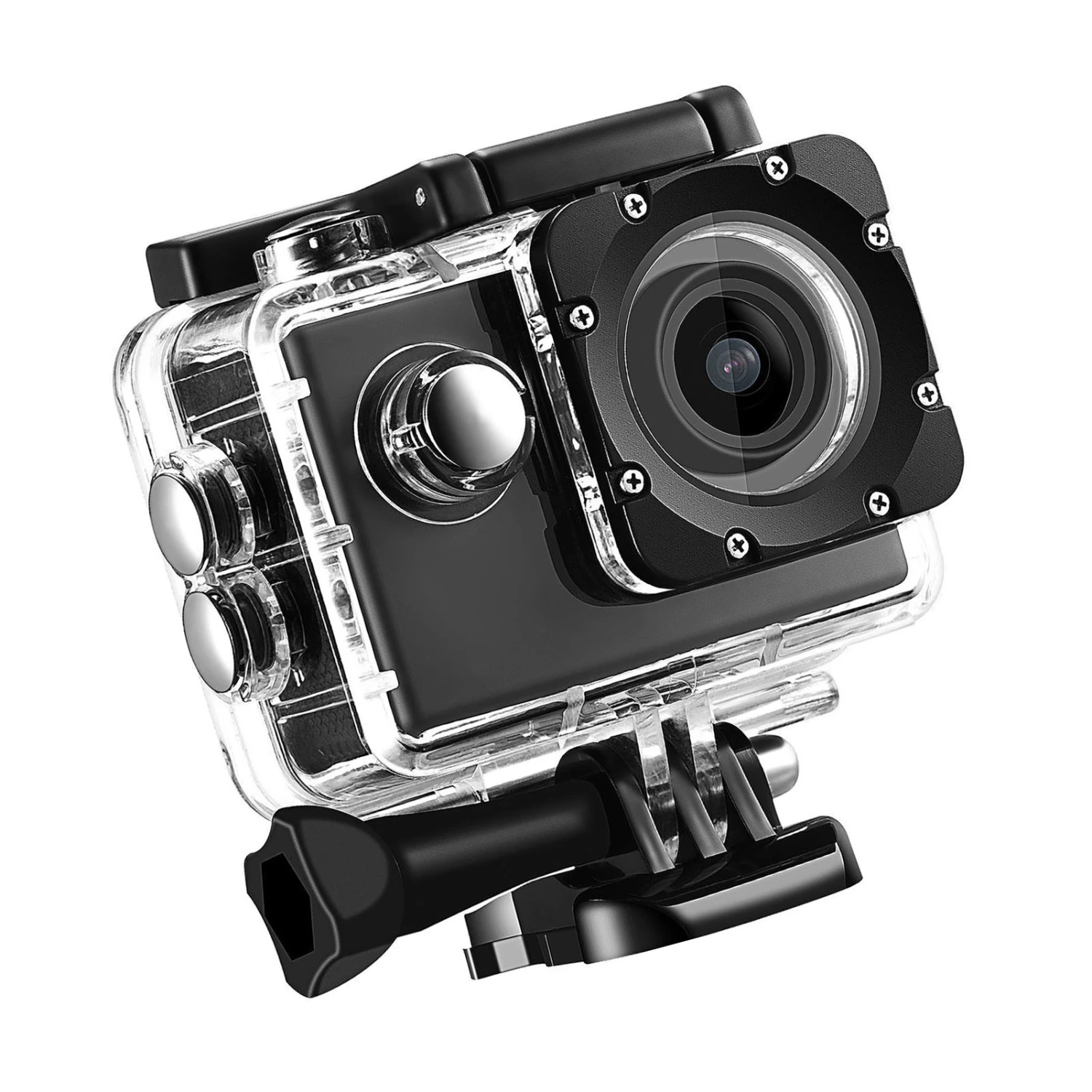 K1080HD 12MP Underwater Waterproof Video Camera Outdoor Bike Diving Sports Action Camera Black