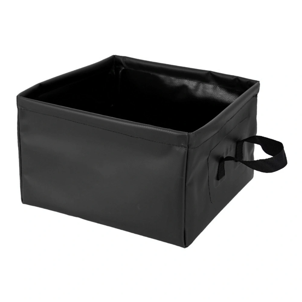 Collapsible Basin Leakage Proof Portable Folding Camping Bucket for Travel Hiking 13L Black 13L