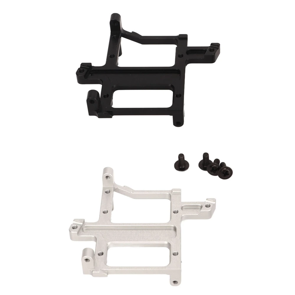 RC Car Gear Box Servo Bracket Support Aluminum Alloy RC Off Road Vehicle Servo Mount Holder for Replacement Silver