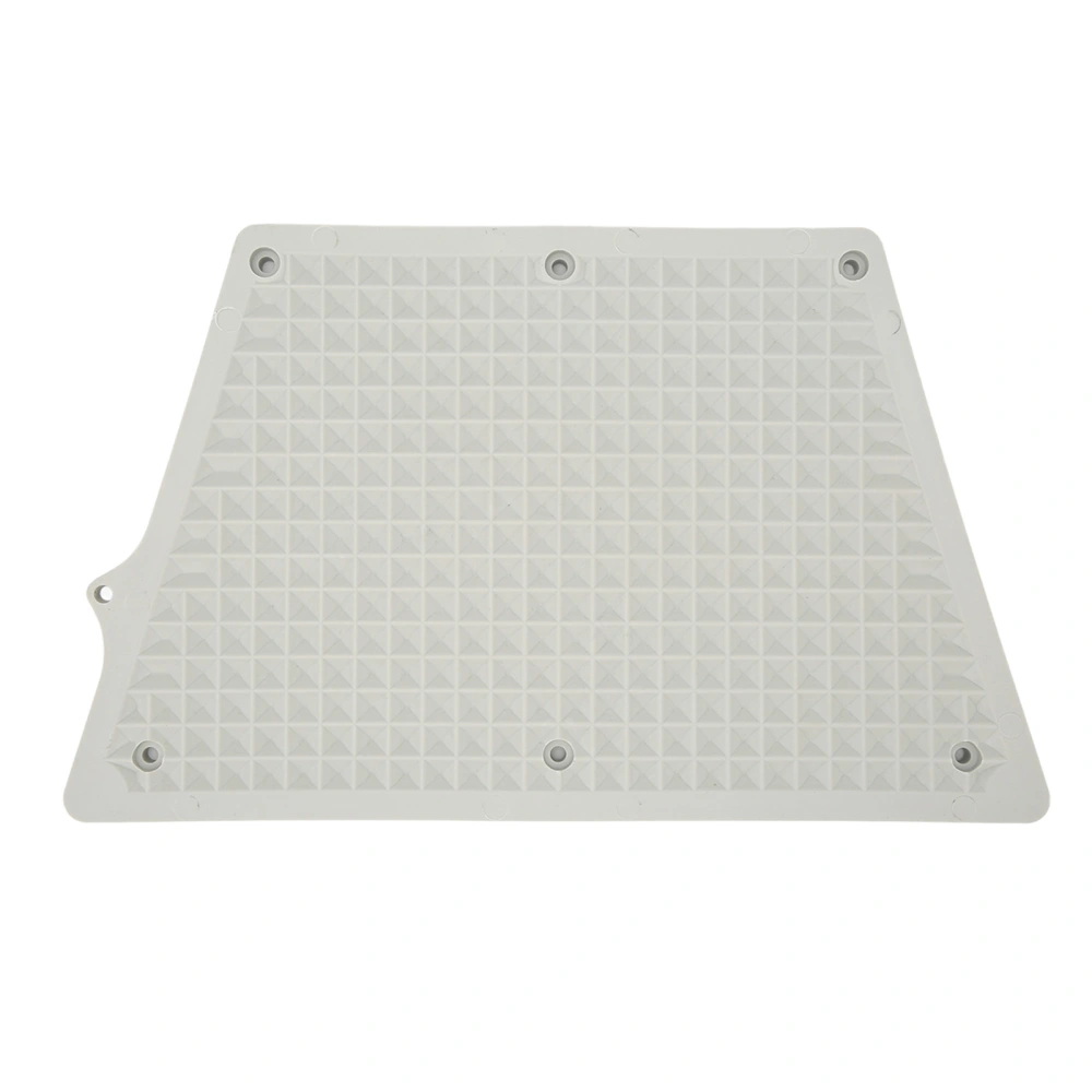 Outboard Transom Plate Grid Design Trapezoidal PVC Outboard Engine Mounting Pad for Inflatable Boat Kayak Yacht Gray