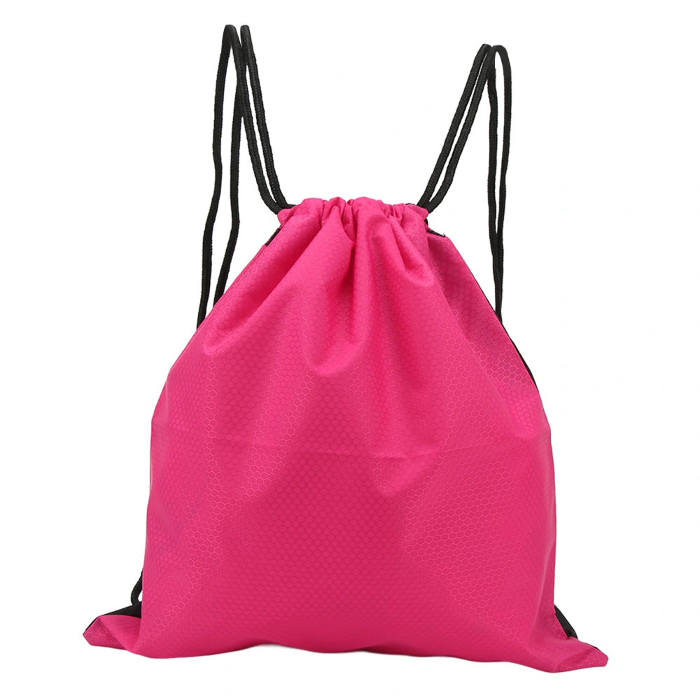 Gym Sack Big Capacity Sports Drawstring Backpack Water Resistant Storage Bag for Gym Shopping Sport Rose