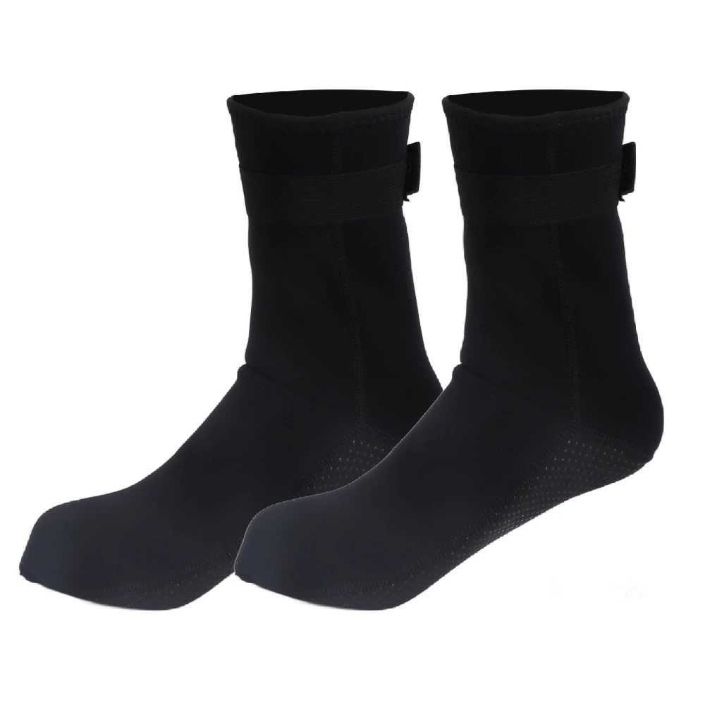 3mm Neoprene Dive Socks Waterproof Breathable Stretchy Slip Resistance Diving Wetsuit Socks for Women Men L