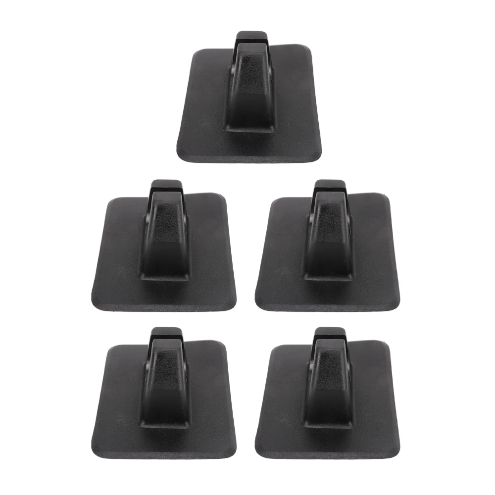 5pcs Kayak Oar Clips Plastic Inflatable Boat Paddle Holder Clip Keeper Kayaks Canoes Rowing Boats Black