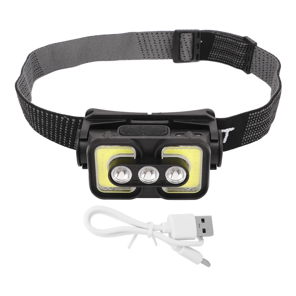 K361 COB Floodlight Headlamp USB Rechargeable LED Headlamp IPX4 Waterproof Outdoor Cycling Flashlight