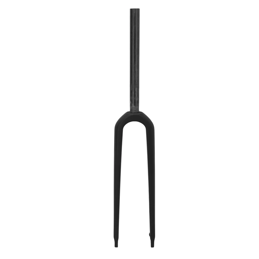 Quick Release Bicycle Front Fork Internal Rounting Carbon Fiber Bicycle Fork Bike Rigid Fork Fit Off Road Road Bike Black Matte