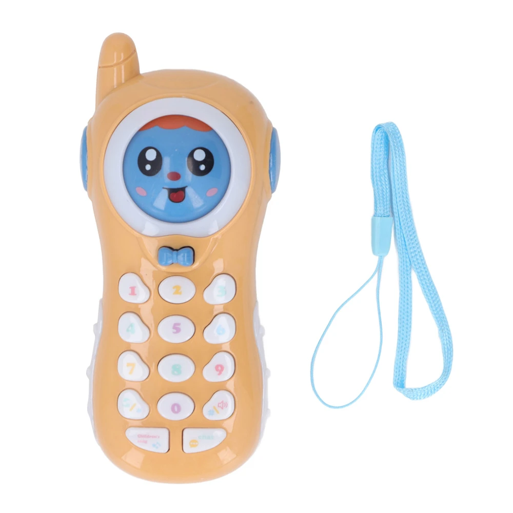 Toy Mobile Phone Simulated Electronic Phone Toy Face Changing Music Gift for Children Over 3 Years Old