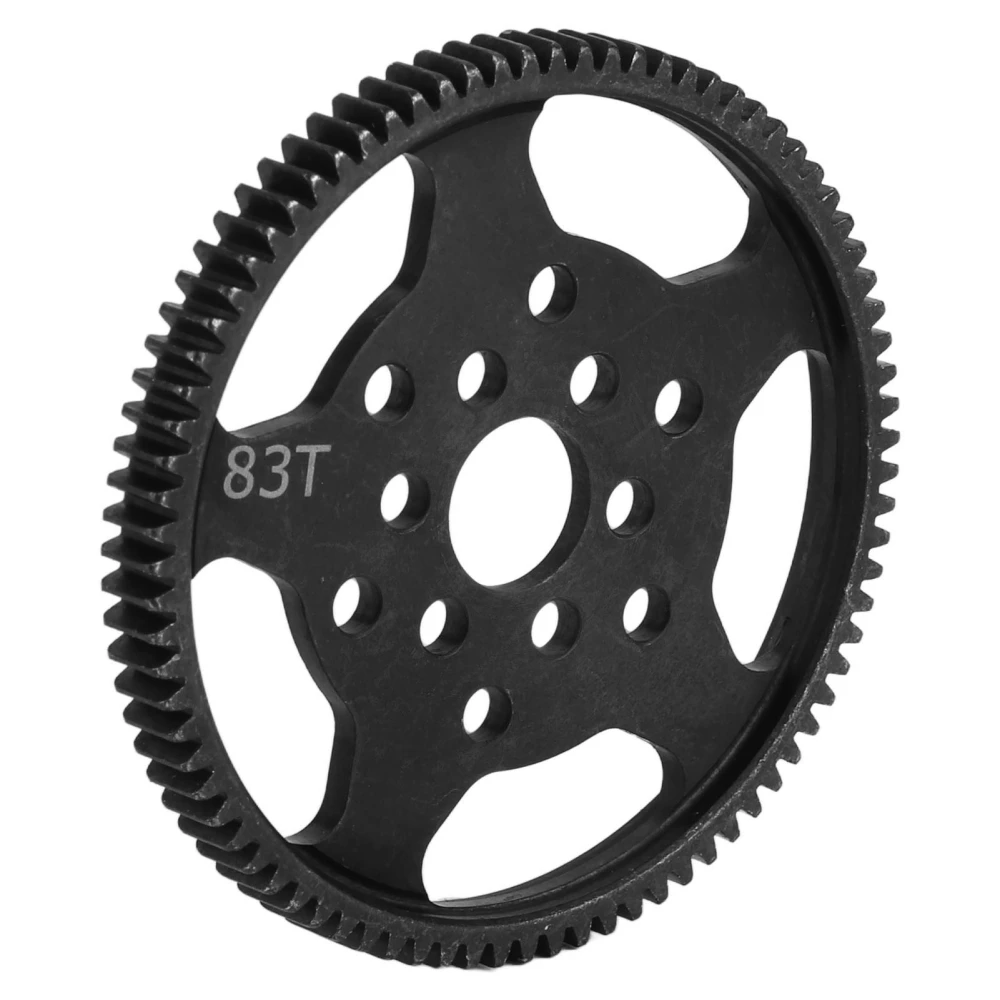 RC Spur Gear Reinforced Steel 83T Gear for TAMIYA CC02 RC Car Gear Replacement Part Black