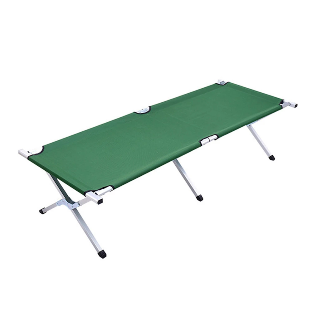 Folding Bed Cot Oxford Cloth Metal Frame Stable Easy Setup Collapsible Rollaway Sleeping Cot for Camping Outdoor