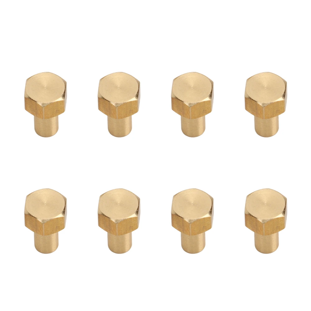 8Pcs 1/24 RC Hex Nut Brass Wear Resistant RC Wheel Lock Nut Replacement for Axial SCX24 8mm / 0.31in