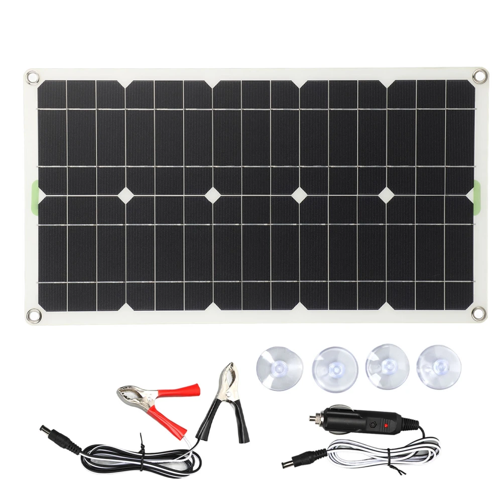 100w Solar Panel Portable Flexible Monocrystalline Silicon Solar Charger Kit for Car Boat Marine Camping