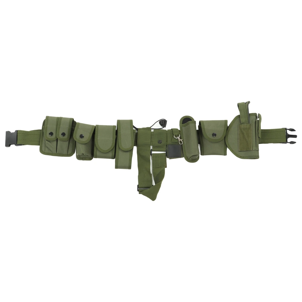 Detachable Adjustable Hunting Camping Belt with Pouch for Outdoor Activities OD Green