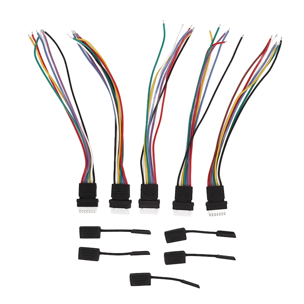 5Pcs JST XH 6S LiPo Battery Balance Cable JST XH 6S LiPo Battery Balance Charger Plug Line Wire Connector with Dust Cap 20cm