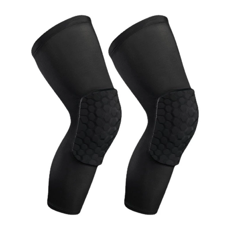 Knee Brace Anti Collision Breathable Soft Elastic Non Slip Knee Support Stabilizer Black L