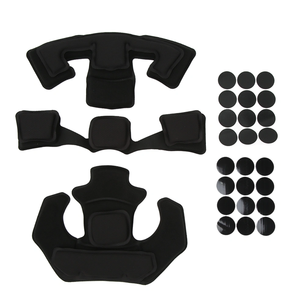 Helmet Cushion Head Pad Protective 2 Layer Memory Foam Cushion Helmet Pad Set for WENDY Black