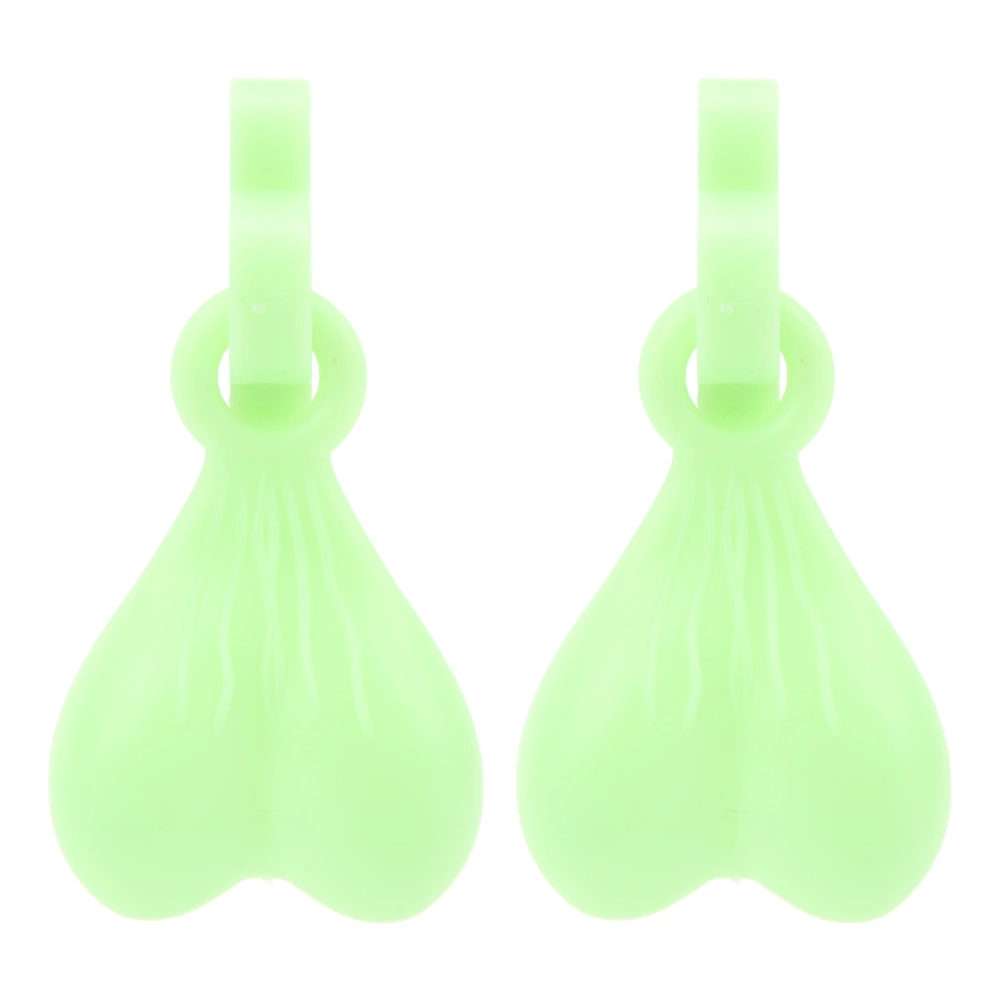 1 Pair Shoe Charm Unique Slipper Hanging Decoration for Girls Women Birthday Gift Fluorescent Green