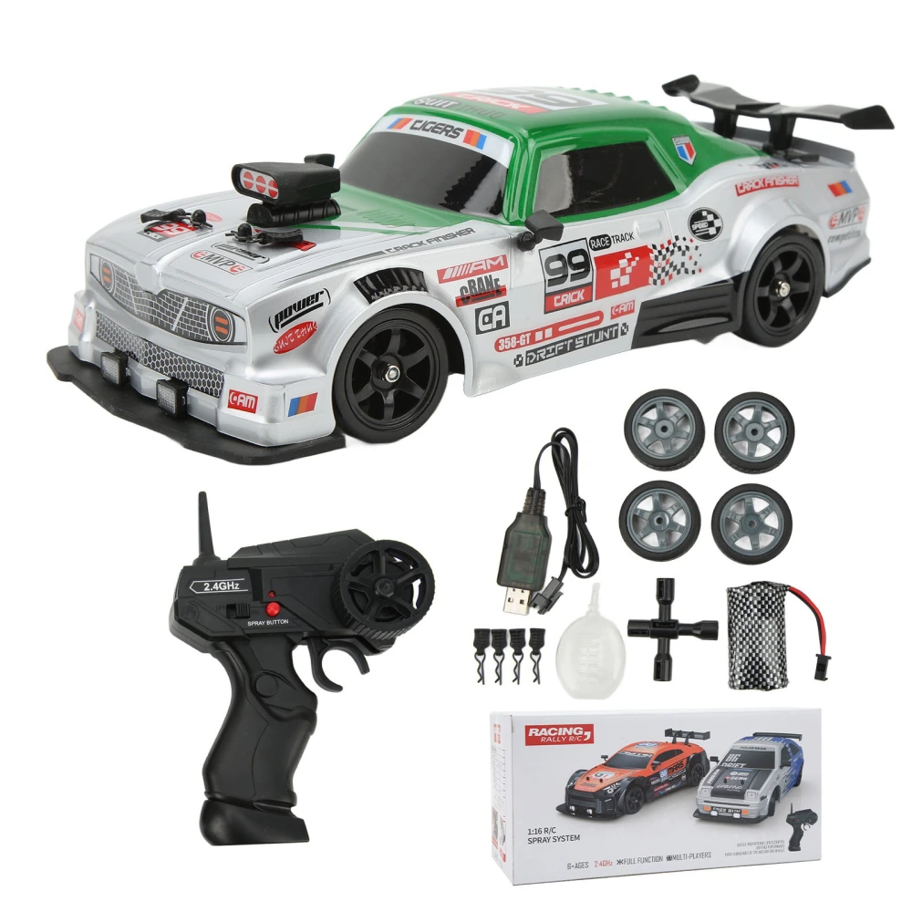 RC Drift Car 1:16 Remote Control Car Model Toy Simulated 4 Wheel Drive for Above 6 Years Old One Battery