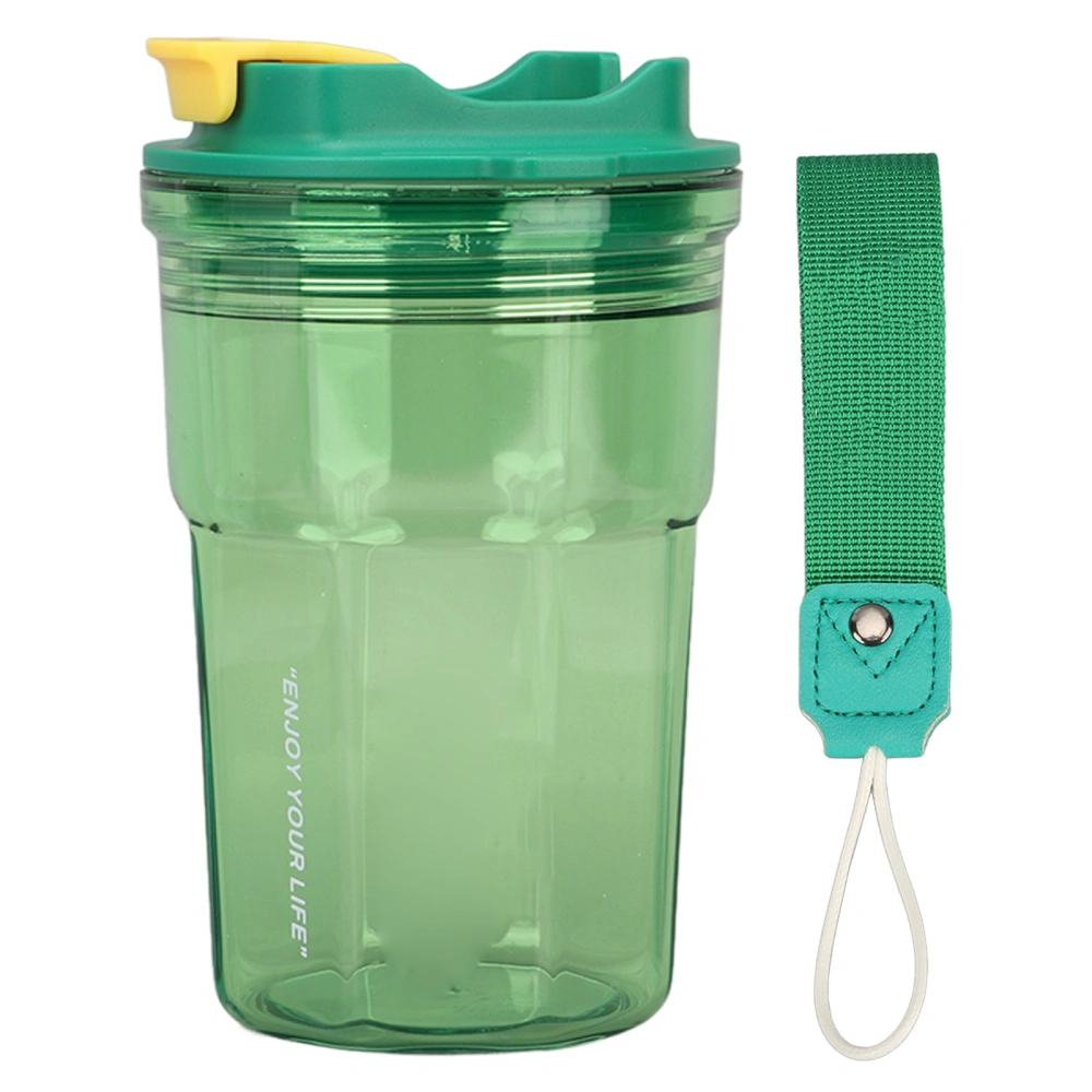 Drinking Water Bottle Reusable BPA Free Leakproof Travel Water Bottle for Camping Hiking Travel Office 450ml Green