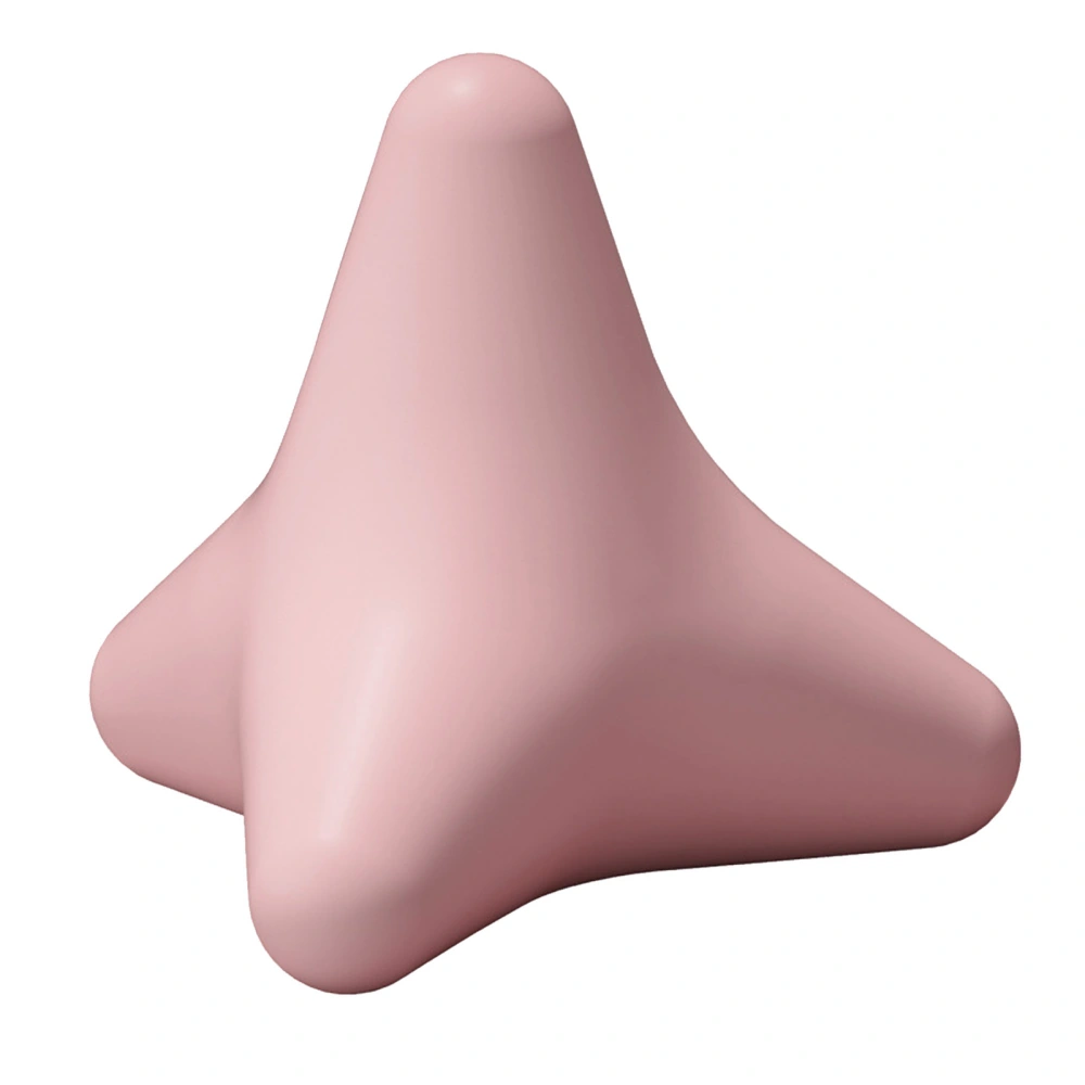 Four Corner Massager Silicone Neck Plantar Sore Muscles Pain Relief Trigger Point Deep Tissue Press Massage Tool Pink