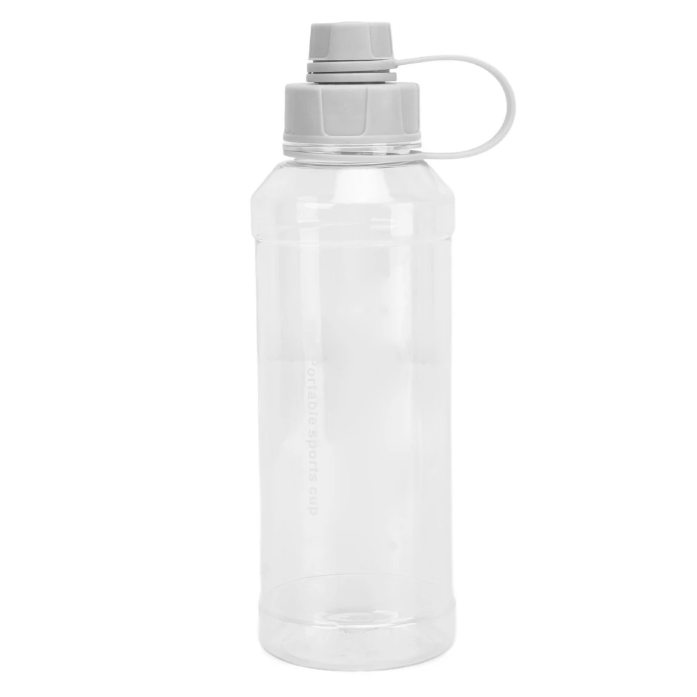 1000ml Water Bottle Large Capacity Wide Handle Integrated Lid Dual Mouth Leakage Resistant Sports Outdoor Cup White