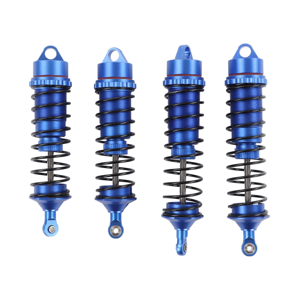 4pcs RC Front Rear Shock Absorber for ARRMA 1/8 for Typhon for Outcast Aluminum Alloy RC Car Spring Damper Blue