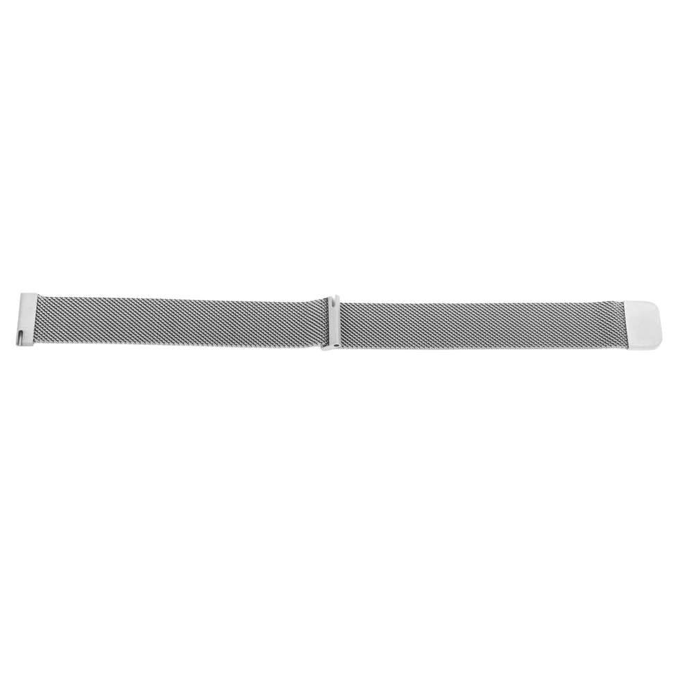 Watch Strap 20mm Flat Head Magnetic Lock Stainless Steel Easy Installation Watchband for GT2 Sports Party Travel Silver