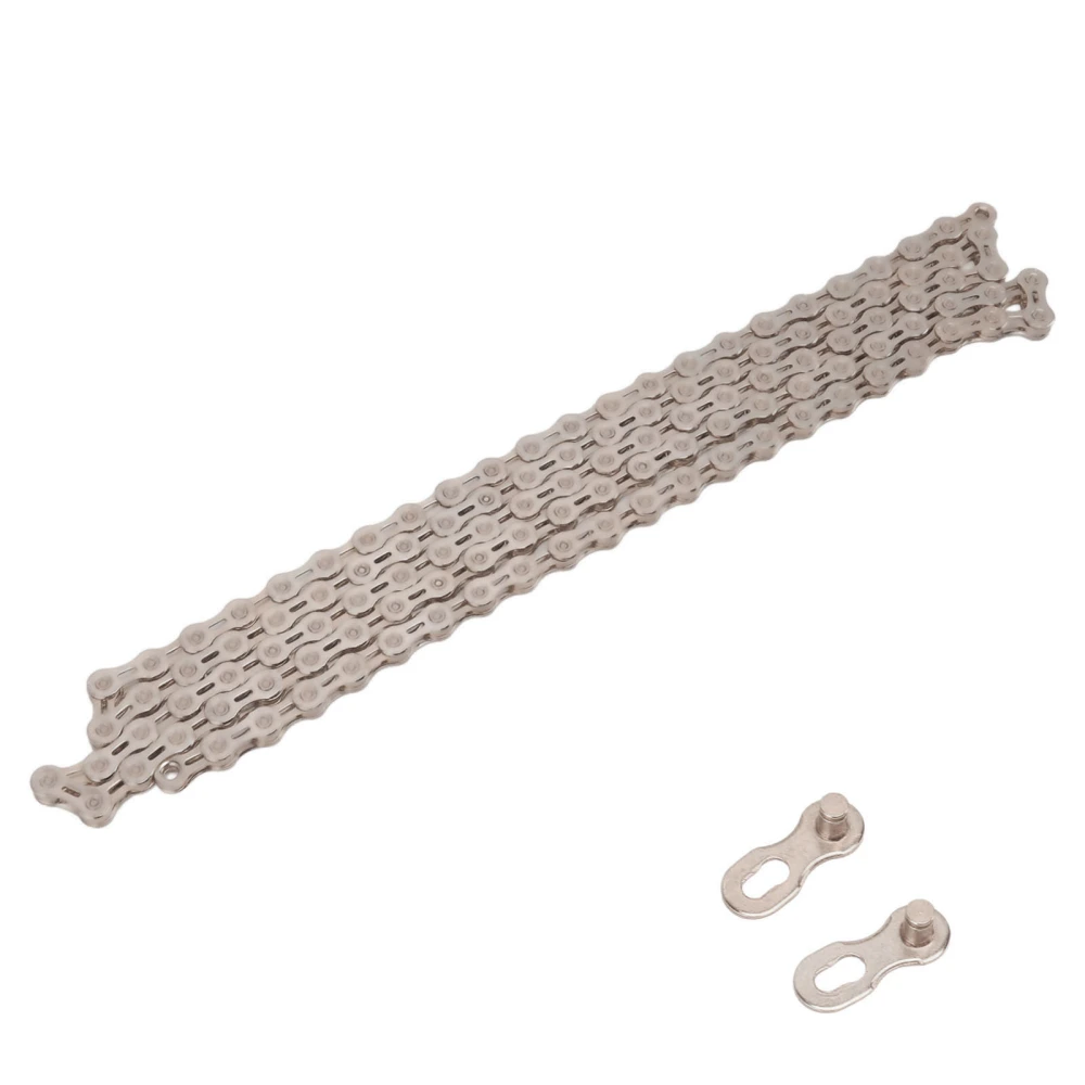 Bike Chain 10 Speed Half Hollow Variable Speed Chain Mountain Road Bike Replacement Chain Silver