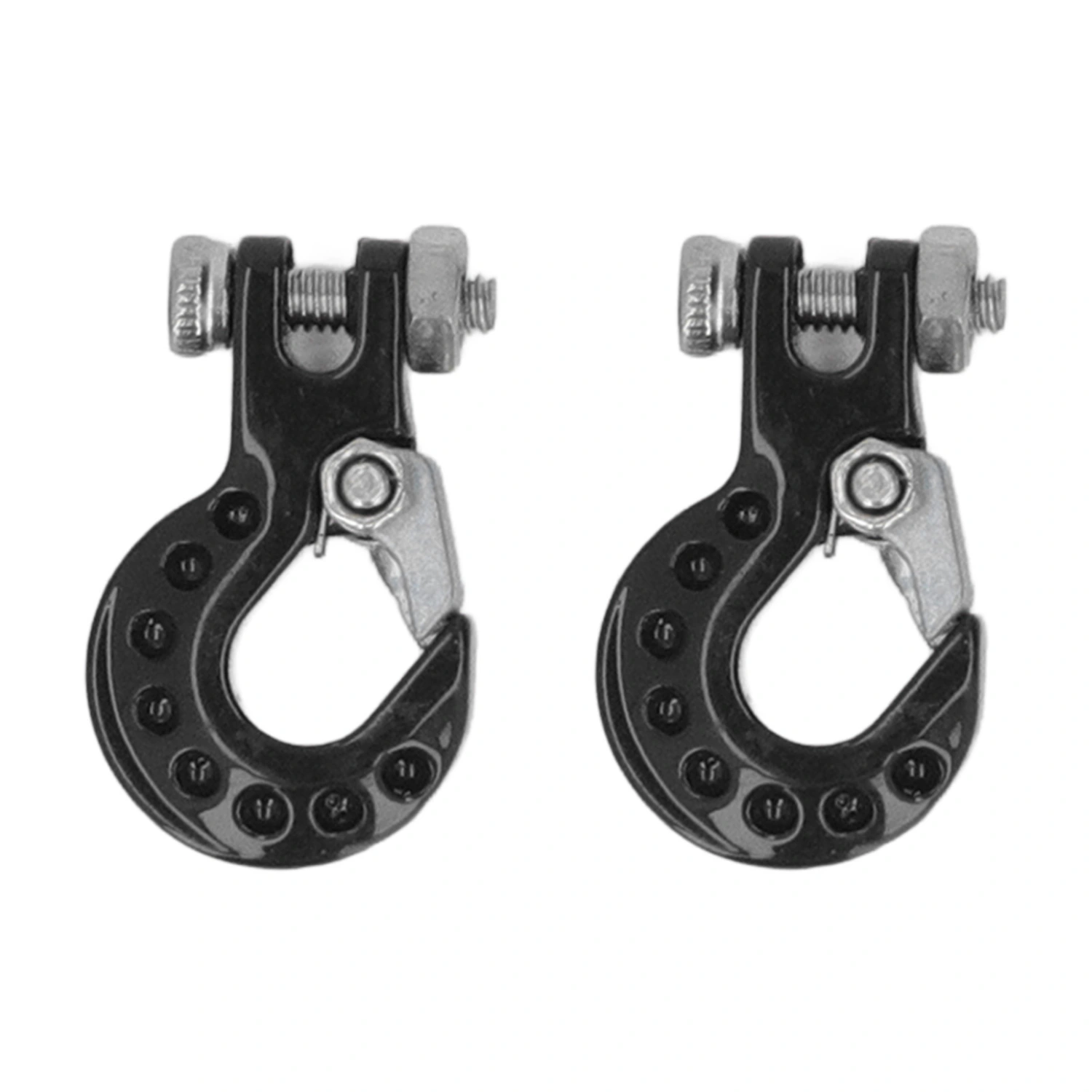 RC Car Tow Hook Trailer Chain Set Upgrade Part Decoration Fit for SCX10 D90 1/10 RC Crawler Truck Black