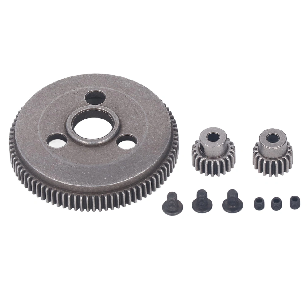 86T Spur Gear and 19T 21T Pinions Gear RC Steel Gear Set for Traxxas Slash 2WD 1/10 for Rustler 2WD for Stamped 2WD