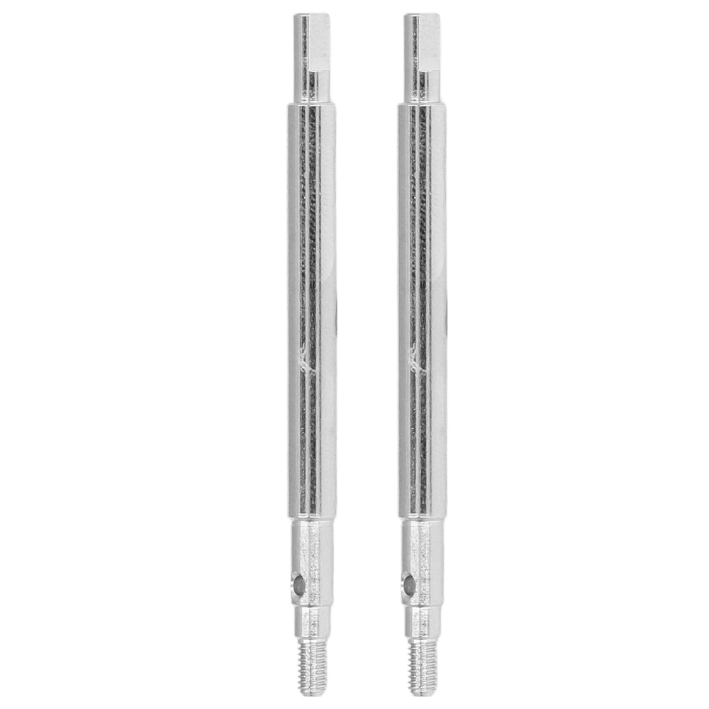 2Pcs RC Rear Axle Dogbone Rustproof Steel Stable Easy Installation RC Drive Shaft Dogbone for Traxxas 1/18 TRX4M Crawler Silver